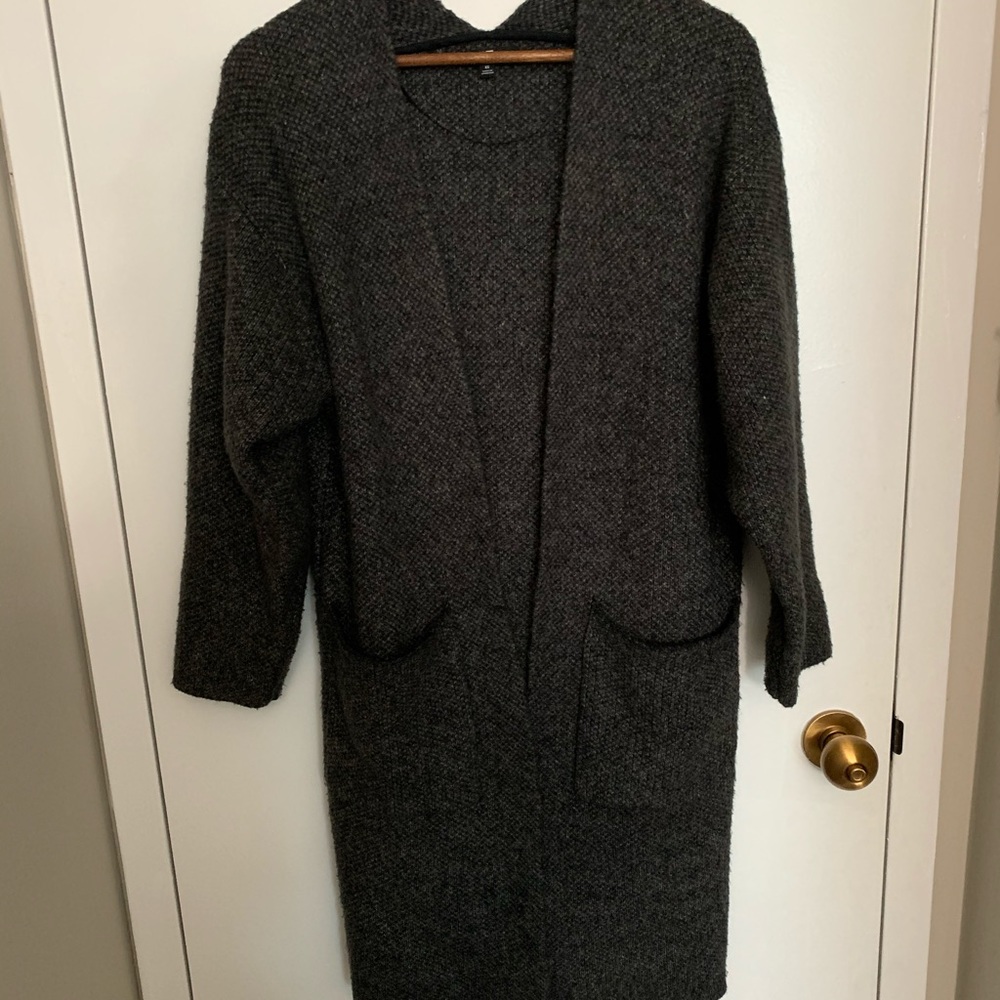 Uniqlo Dark Gray Long Cardigan